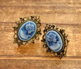 Madam Butterfly Vintage Lady Earrings