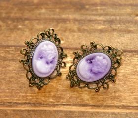 Madam Butterfly Vintage Lady Earrings